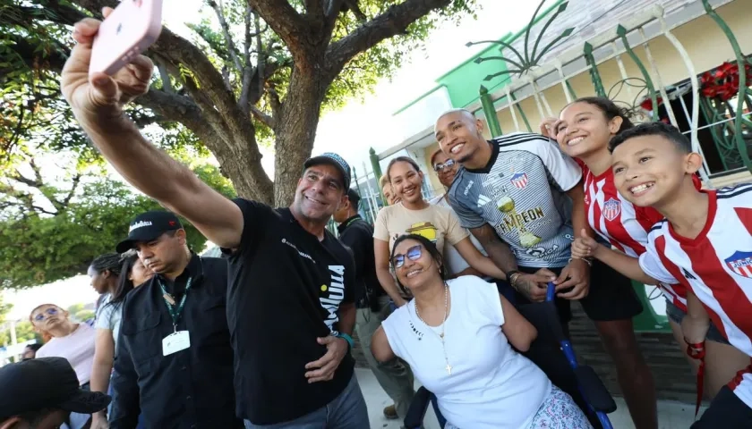 El Alcalde Alex Char estuvo acompañado de Jermein Peña.