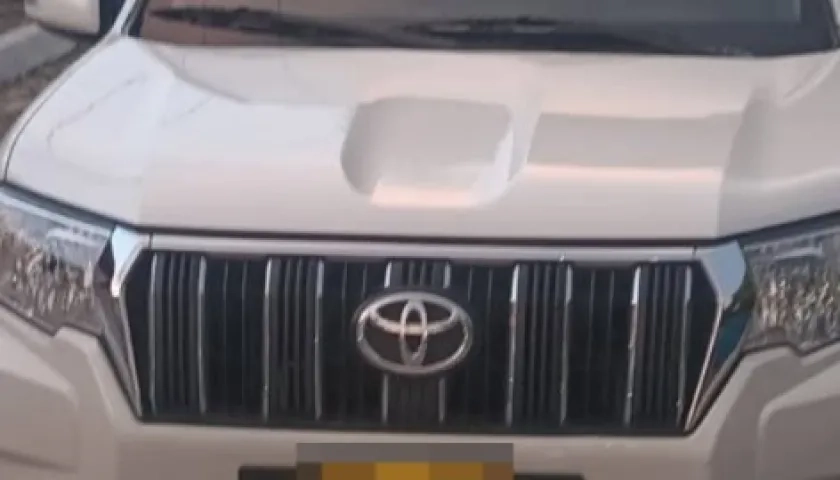 Vehículo en el que se movilizaba el líder social. 