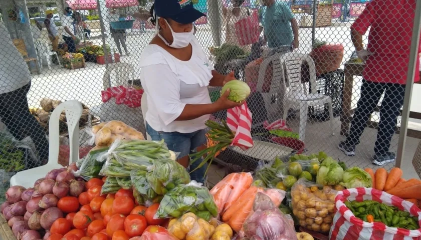 Los alimentos registraron una caída del del 0,72 %.