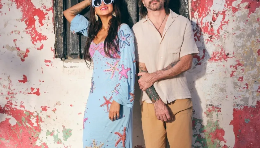 Juanes y Saumet, vocalista de Bomba Estéreo.