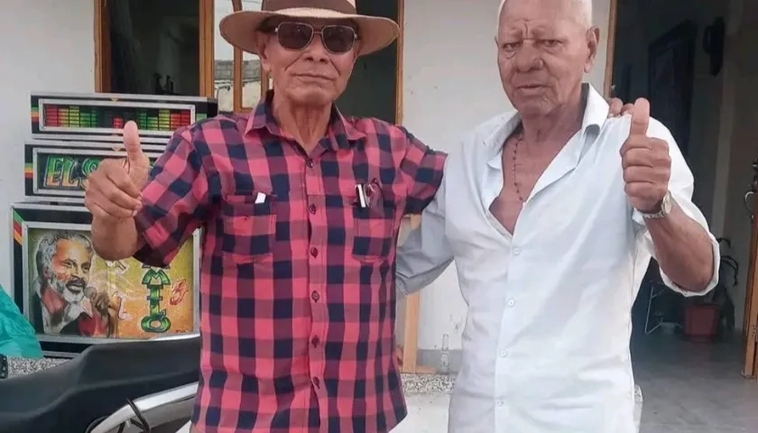 Francisco Cañarete (derecha) con su hermano Leopoldo. 