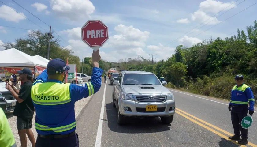 Operativos de control del Tránsito en Atlántico. 