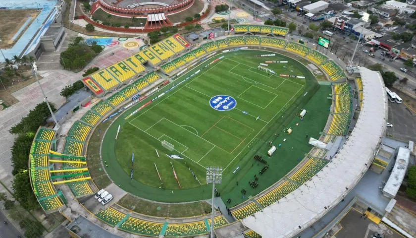 Estadio de fútbol Jaime Morón de Cartagena podría ser la sede de los partidos internacionales del Junior en 2026.