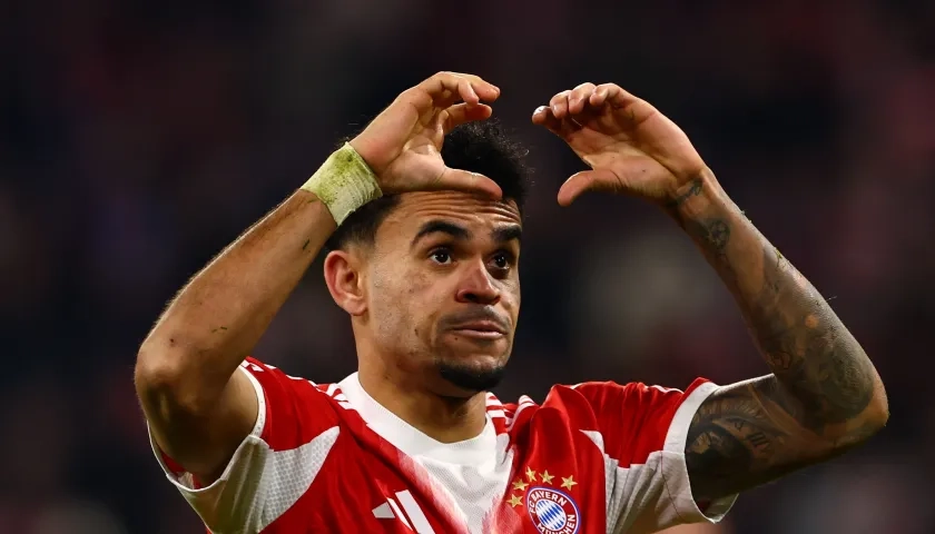 El colombiano Luis Díaz, delantero del Bayern Múnich. 