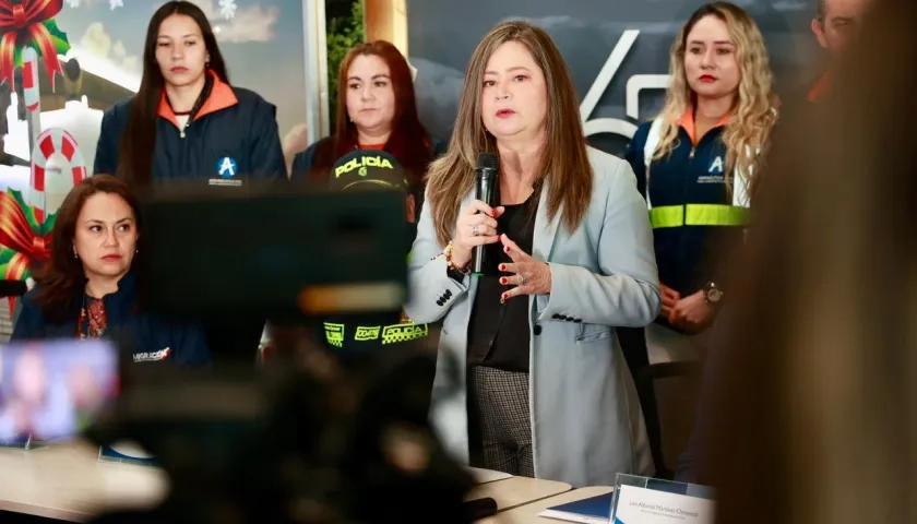 María Fernanda Rojas, ministra de Transporte.