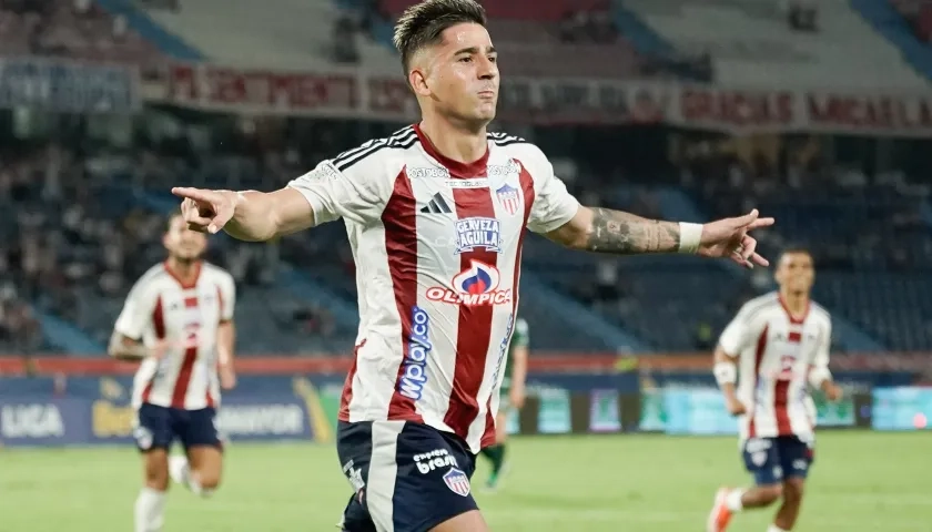 Guillermo Paiva marcó 12 goles con Junior en 2025. 