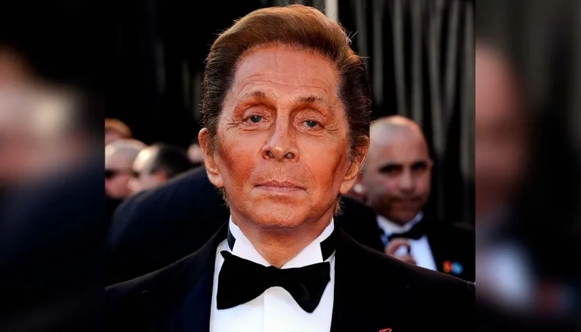 Diseñador italiano Valentino Garavani. 