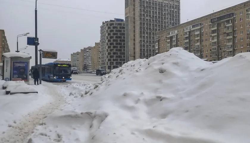 Ola de nieve en Rusia.