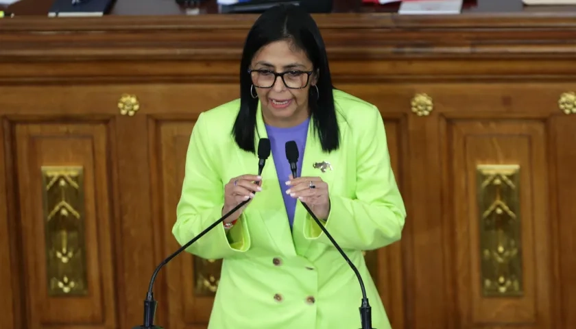 La presidenta encargada de Venezuela, Delcy Rodríguez.