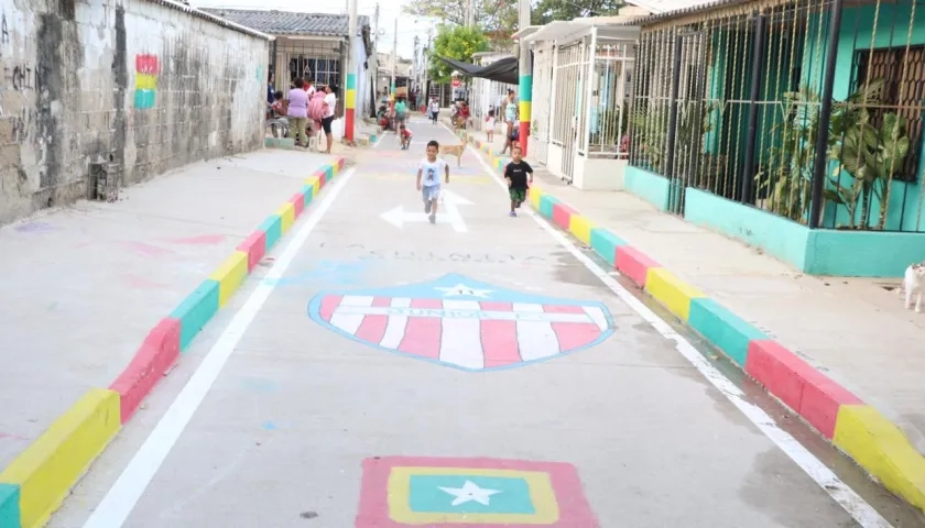 calles pavimentadas en La Chinita