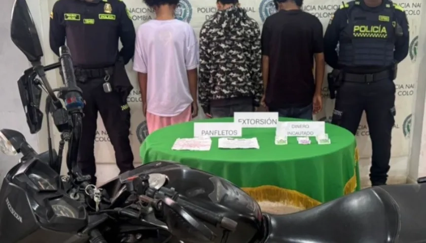 Adolescentes aprehendidos. 