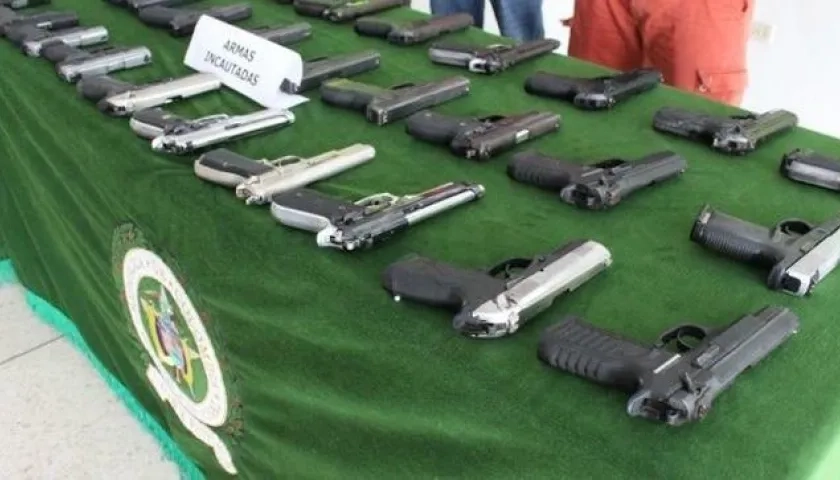 Armas incautadas