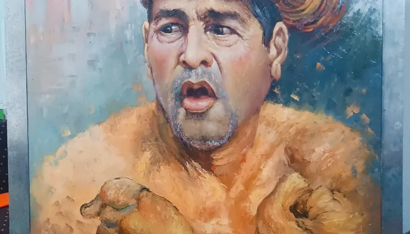 Retrato al óleo de Cecili Avendaño, elaborado por el maestro Ortegón