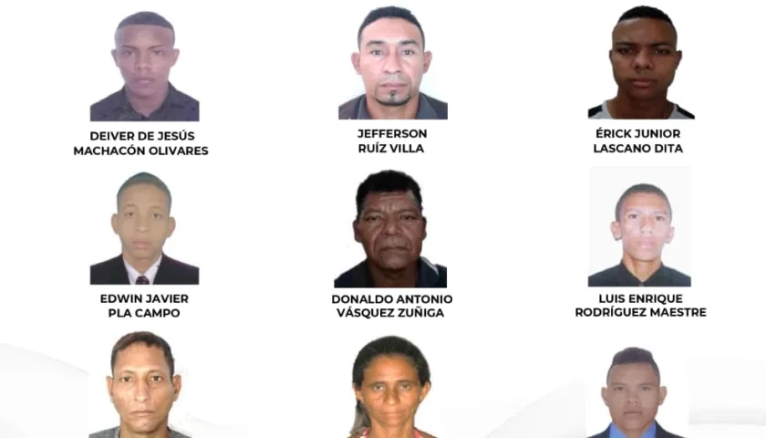 Cartel de los más buscados. 