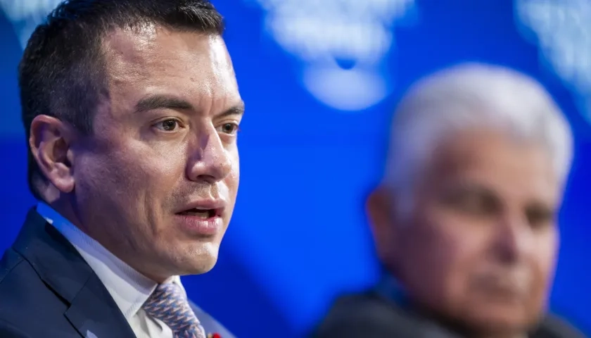 Daniel Noboa, presidente de Ecuador. 