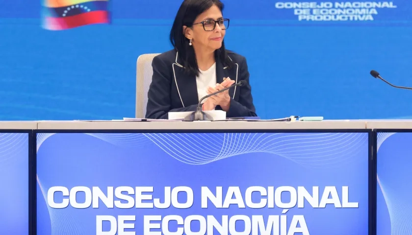 Delcy Rodríguez, presidenta encargada de Venezuela.