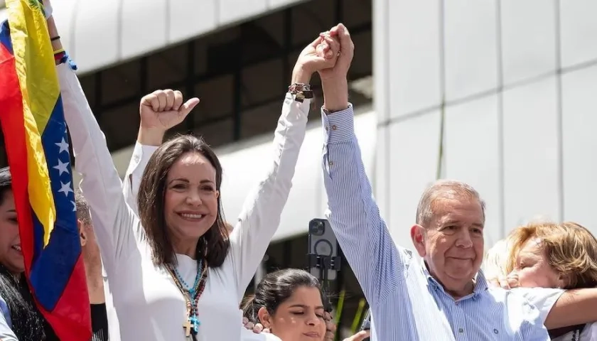María Corina Machado y Edmundo González.