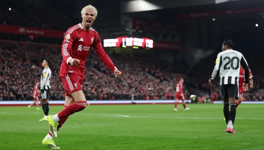 El jugador del Liverpool Hugo Ekitike.