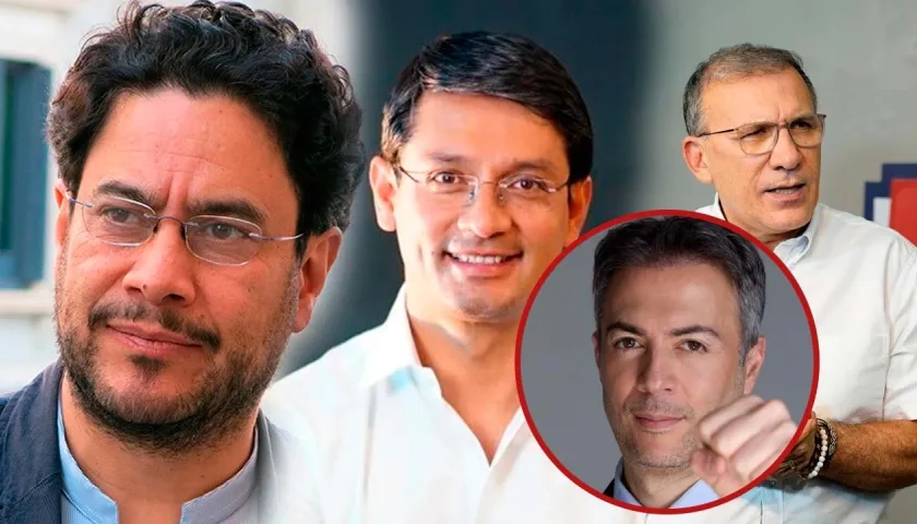Iván Cepeda,  Camilo Romero,  Daniel Quintero y Roy Barrera 