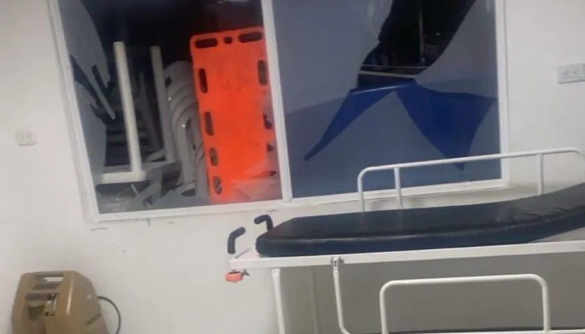 Daños en el hospital de Cajibío, Cauca.