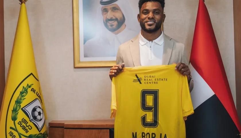 Miguel Borja, nuevo delantero de Al Wasl. 
