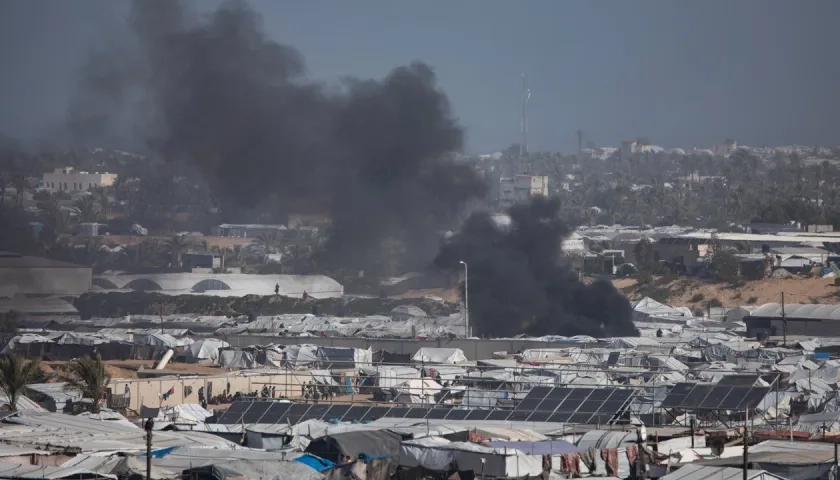 Aspecto de la Franja de Gaza. 