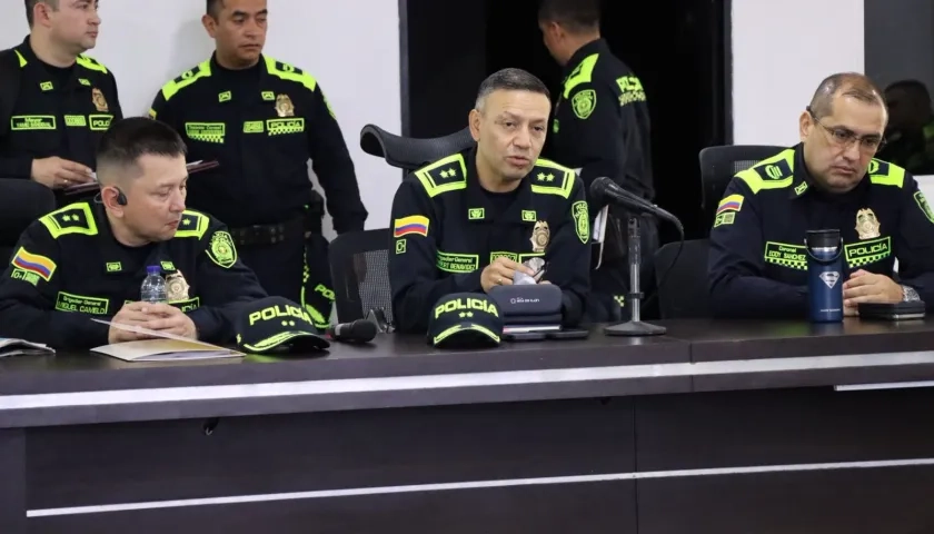 El General Herbert Benavides, Jefe Nacional de Administración de Recursos de la Policía Nacional. 