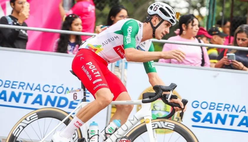 El ciclista colombiano Germán Darío Gómez.