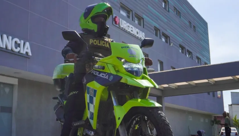 Uno de los heridos fue trasladado al Hospital General de Barranquilla. 