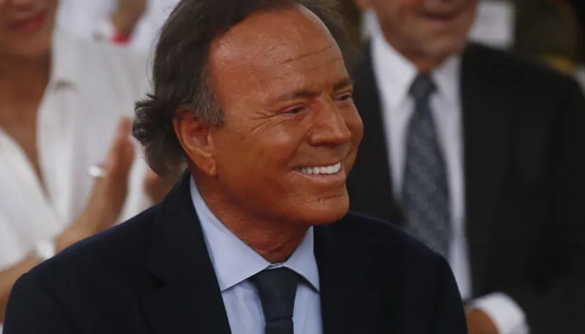 El cantante Julio Iglesias.