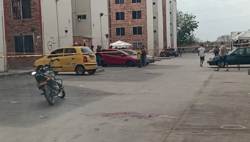 Lugar del ataque en Las Gardenias. 