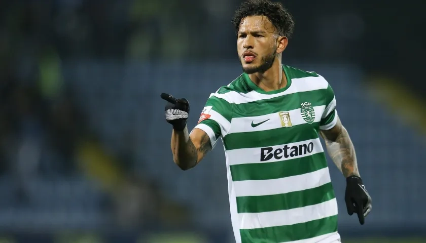 Luis Suárez celebrando uno de sus goles.