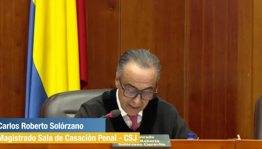 Magistrado Carlos Roberto Solórzano. 