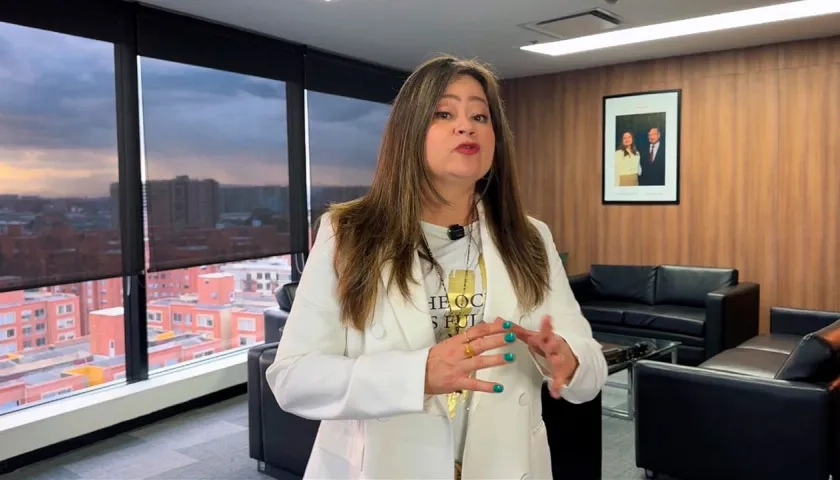 María Fernanda Rojas, ministra de Transporte.