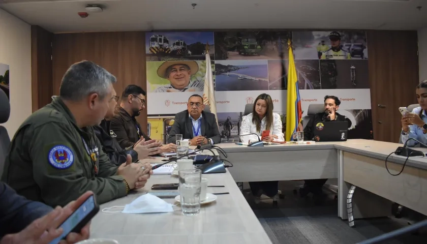 Reunión en el Ministerio de Transporte.