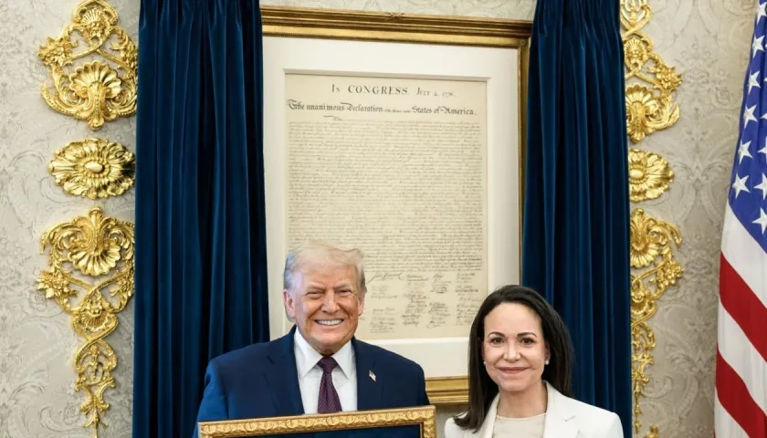 Donald Trump y María Corina Machado.
