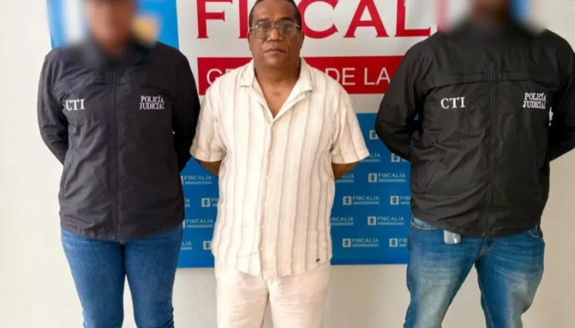  John Jairo Leguia González capturado por el CTI de la Fiscalía. 