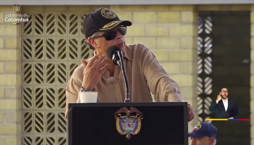 El Presidente Gustavo Petro.