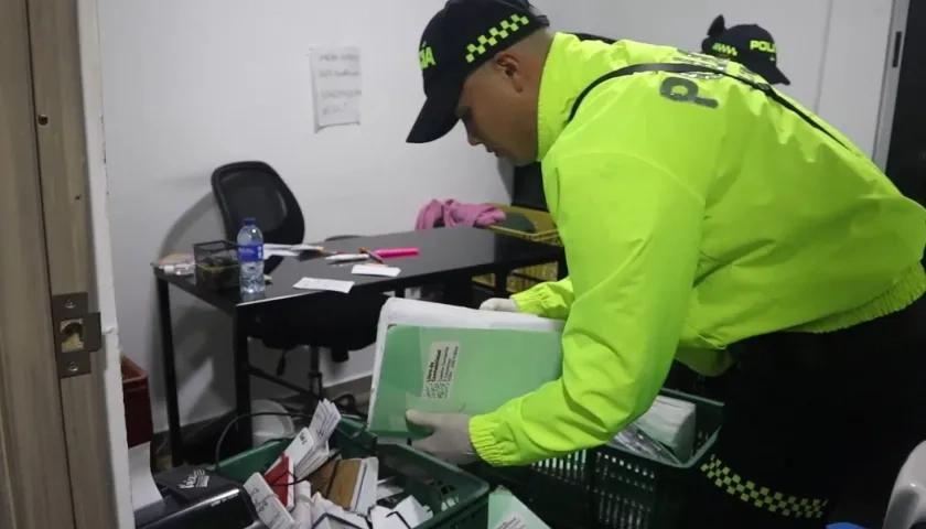 Operativo de la Policía. 