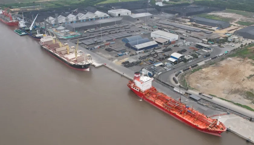 Imagen del Puerto de Barranquilla.