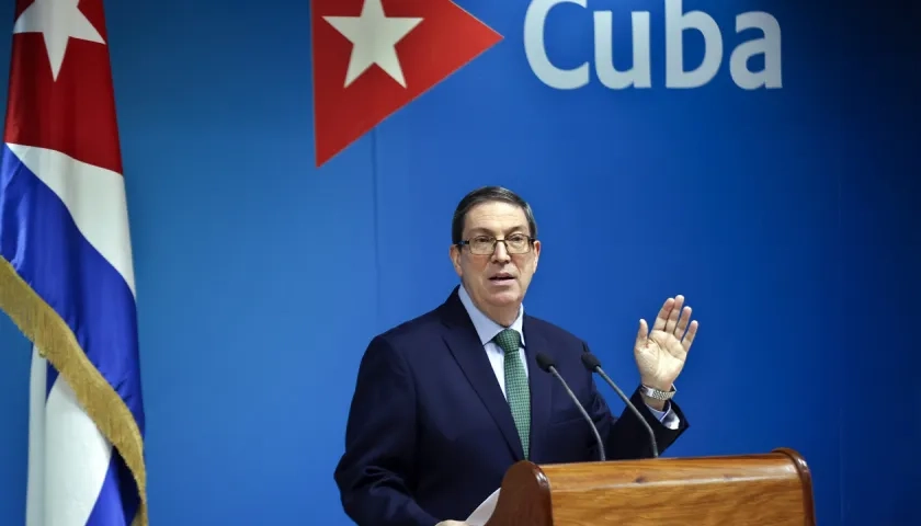 El canciller cubano Bruno Rodríguez.