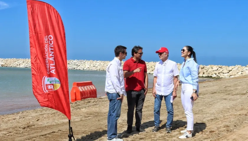 Gobernador Verano en la inspección de las obras en Santa Verónica.
