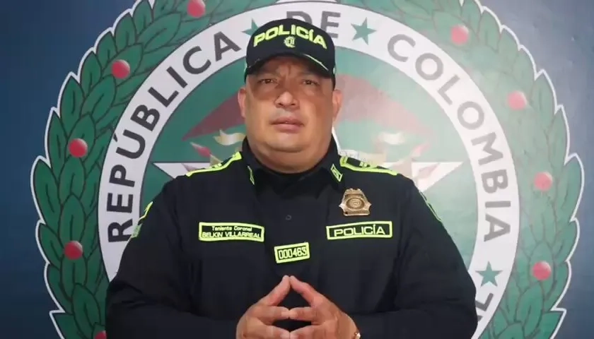 Teniente Coronel Belkin Villarreal Arroyo. 