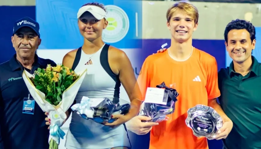 Olivia Traynor y Michael Antonius.