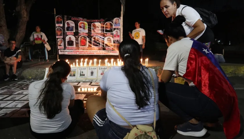 Imagen de la vigilia.