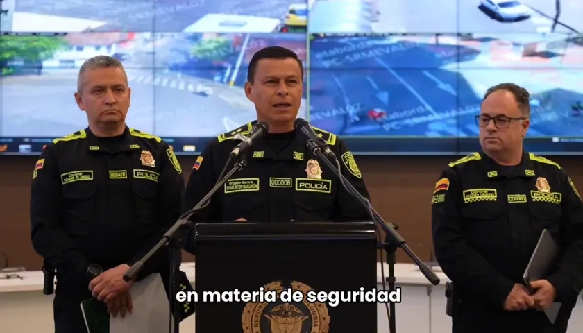 Brigadier Wharlinton Gualdrón, jefe del Servicio de Policía.