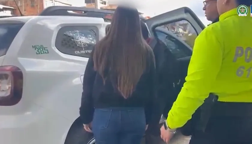 Policía Nacional durante las capturas. 