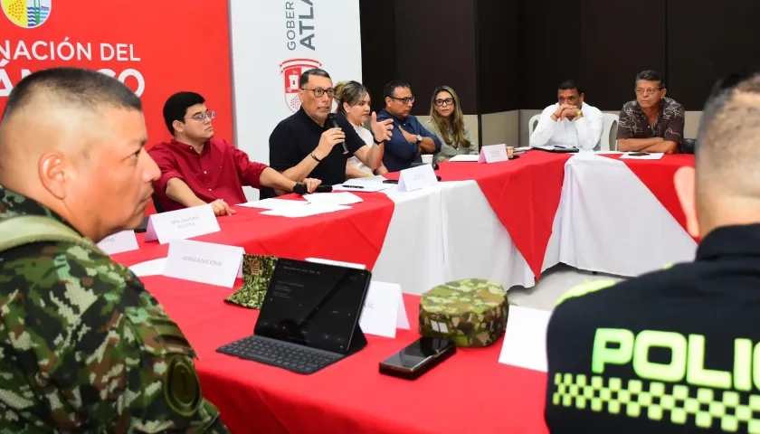 Comité de seguimiento electoral en el Atlántico.