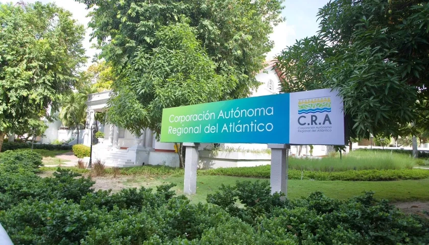 Fachada de las oficinas de la CRA en Barranquilla. 