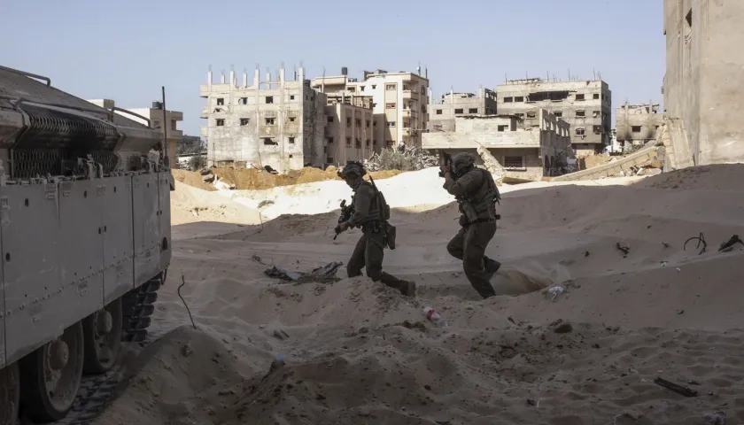 Destrucción en Gaza por ataques de Israel.